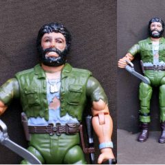 Boneco Serpentino Coleção Rambo da Glasslite dos anos 80