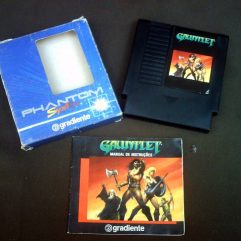 Cartucho Jogo Gauntlet Phanton System Gradiente na caixa