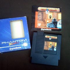 Cartucho Jogo Crime Busters Phanton System Gradiente na caixa