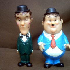 Lote Bonecos o Gordo e o Magro da Estrela dos anos 70