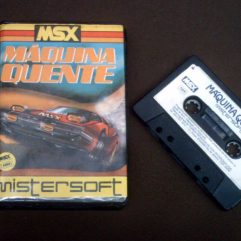 Jogo Máquina Quente MSX em fita cassete na caixa anos 80
