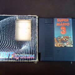 Cartucho Jogo Super Mário 3 Bit System Nintendo na caixa