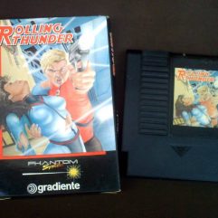 Cartucho Jogo Rolling Thunder Phanton System Gradiente na caixa