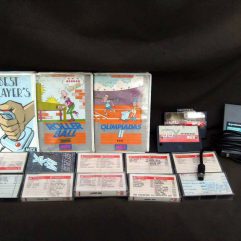 Lote com Cartuchos e Jogos em Fita Cassete MSX anos 80