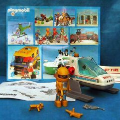 Raro Helicóptero e Boneco Playmobil Trol caixa original anos 80