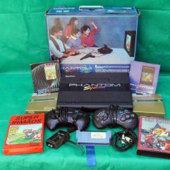 Videogame Phanton System com 6 jogos na caixa original