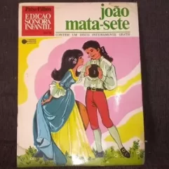 Livro João Mata-sete Edição Sonora Infantil Com Vinil