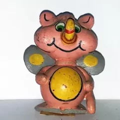 Boneco Artesanal Bolinha De Gude Rinocaco Wuzzles Anos 80