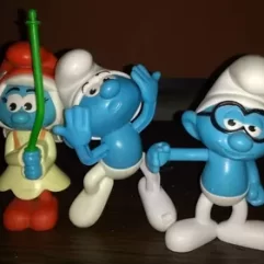 Lote de Bonecos Smurfs promocionais Do Burger King 15cm