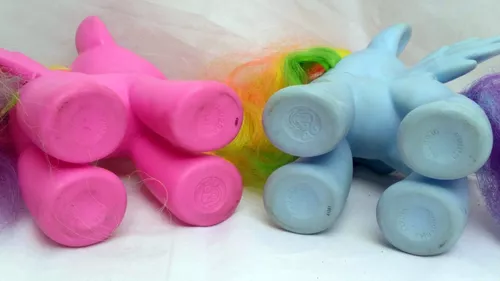 Lote 2 Cavalinhos My Little Pony Rosa E Azul Com Defeitos - Imagem 5