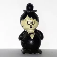 Boneco Artesanal Bolinha De Gude Charles Chaplin Dos Anos 80