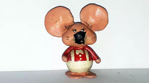Boneco Artesanal Bolinha De Gude Ratinho Topo Gigio Anos 80