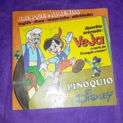 Raro Disquinho Pinóquio Brinque E Aprenda Da Disney Usado