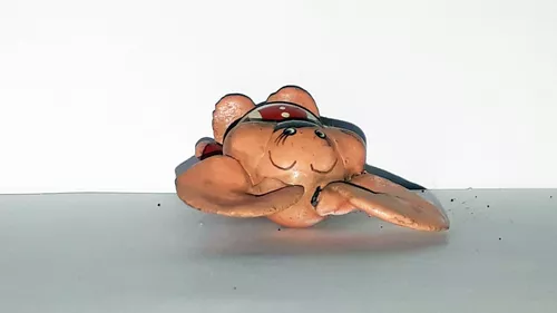 Boneco Artesanal Bolinha De Gude Ratinho Topo Gigio Anos 80 - Imagem 6