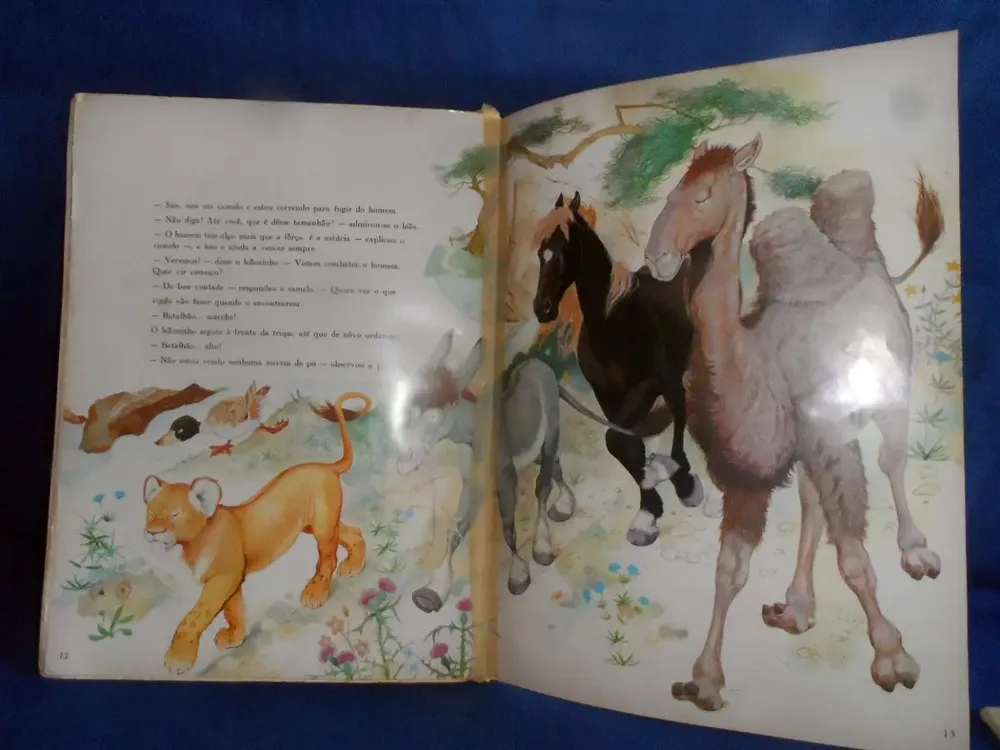 Livro Infantil O Leãozinho Orgulhoso Fábulas Encantadas 1970 - Imagem 5