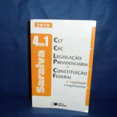 Livro 4 Em 1 Saraiva 2010 Clt Cpc Leg Prev Constituição Fed