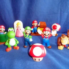 Coleção Completa Com 9 Bonecos Do Super Mário Do Mc Donalds