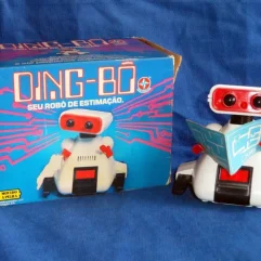 Raro Robô Ding-bô Estrela Anos 80 Caixa Original Funcionando