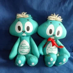 Lote 2 Raros Coelhos Sansão Turma Da Mônica Jobrim Anos 80