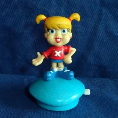 Boneca Xuxinha Movida A Corda Usada Com Defeito 9cm Altura