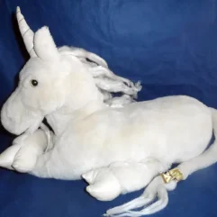 Unicórnio Fantoche De Pelúcia Grande Da Folkmanis 63cm