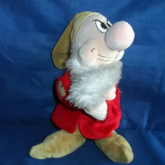 Raro Anão Zangado Grumpy Pelucia Usado Branca De Neve 39cm