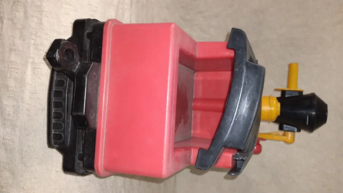 Trenzinho Estrela Vermelho Manivela Anos 80 Com Defeito 48cm - Imagem 9