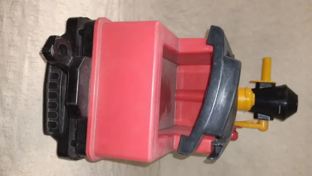 Trenzinho Estrela Vermelho Manivela Anos 80 Com Defeito 48cm - Imagem 3