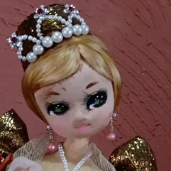 Rara Boneca Bailarina Oriental Anos 70.