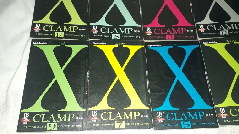 Lote Com 10 Quadrinhos Mangá X Clamp Dos Anos 90 Usados - Imagem 11