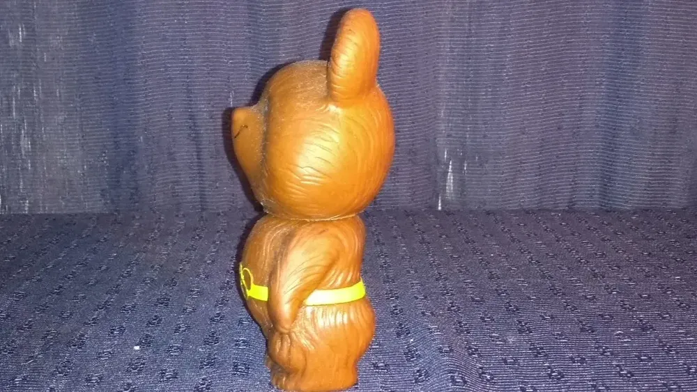 Raro Mascote Misha De Vinil Das Olimpíadas De Moscou De 1980 - Imagem 5