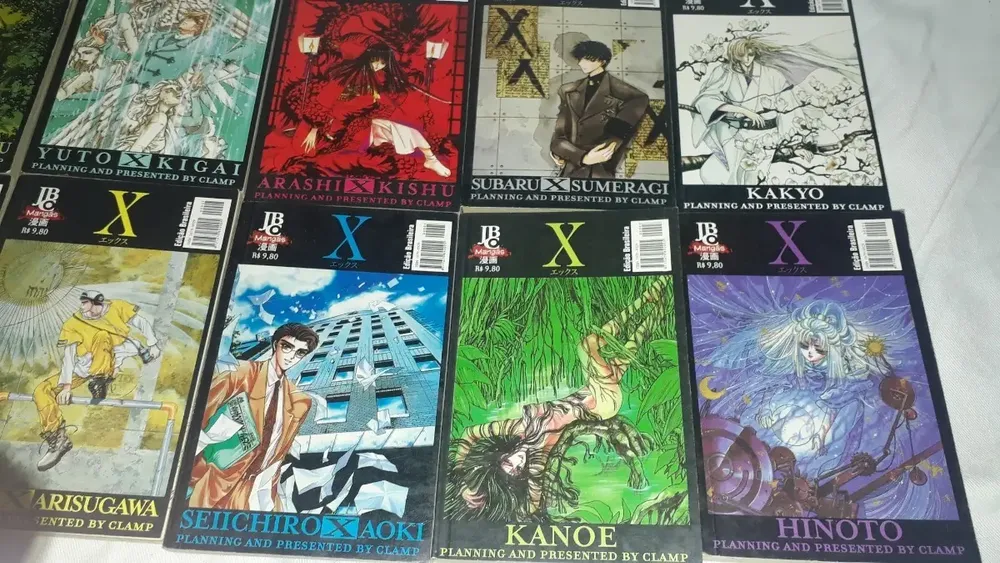 Lote Com 10 Quadrinhos Mangá X Clamp Dos Anos 90 Usados - Imagem 5