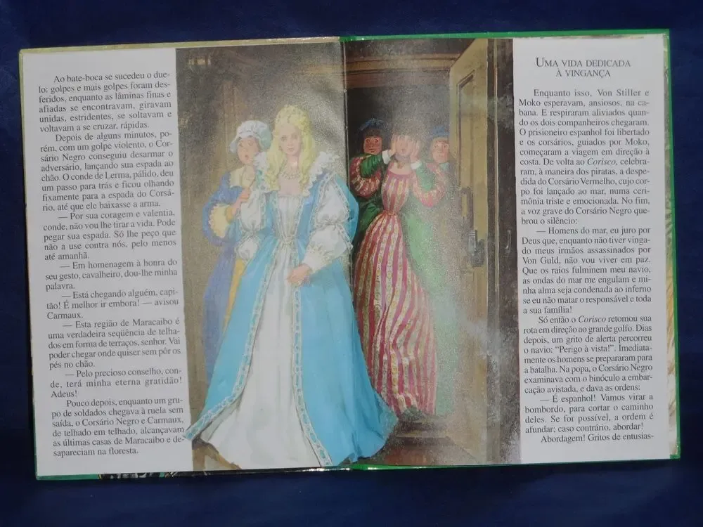Livro Corsario Negro Grandes Clássicos Juvenis Ed Globo 1991 - Imagem 5
