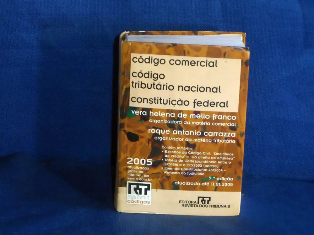 Livro Usado Cod Comercial Tributário Constituição 7ª Ed 2005
