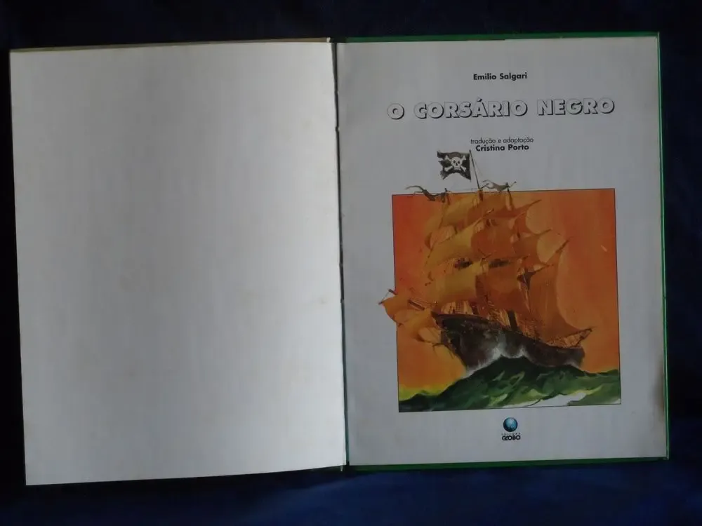 Livro Corsario Negro Grandes Clássicos Juvenis Ed Globo 1991 - Imagem 3