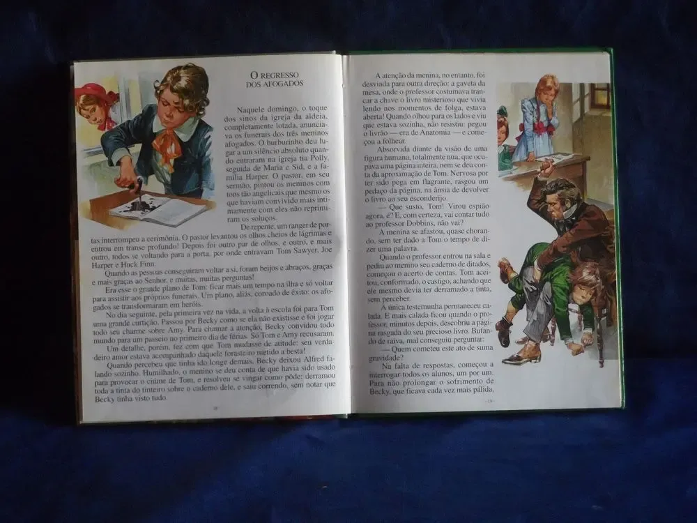 Livro Tom Sawyer Grandes Clássicos Juvenis Ed Globo 1991 - Imagem 5