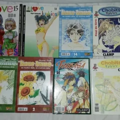 Lote De 8 Quadrinhos Mangá Variados Usado Kare Kano E Outros