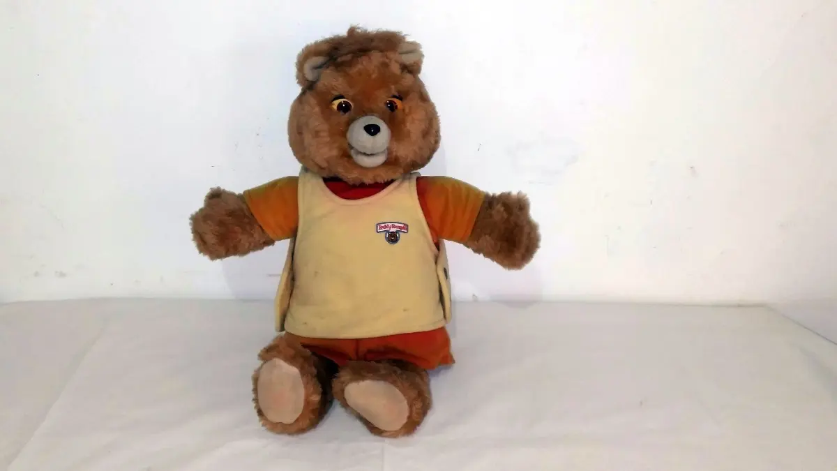 Antigo Ursinho De Pelúcia Teddy Ruxpin Tectoy Usado Defeito - Imagem 11