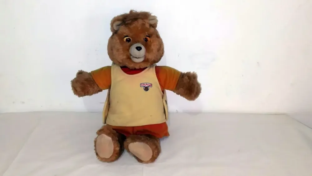 Antigo Ursinho De Pelúcia Teddy Ruxpin Tectoy Usado Defeito - Imagem 2