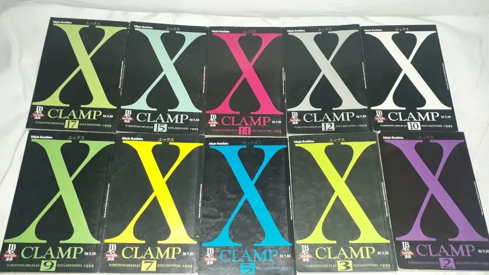 Lote Com 10 Quadrinhos Mangá X Clamp Dos Anos 90 Usados - Imagem 9