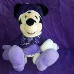 Boneca Minnie Pelúcia Disney Usada Com Cachecol 40cm Altura