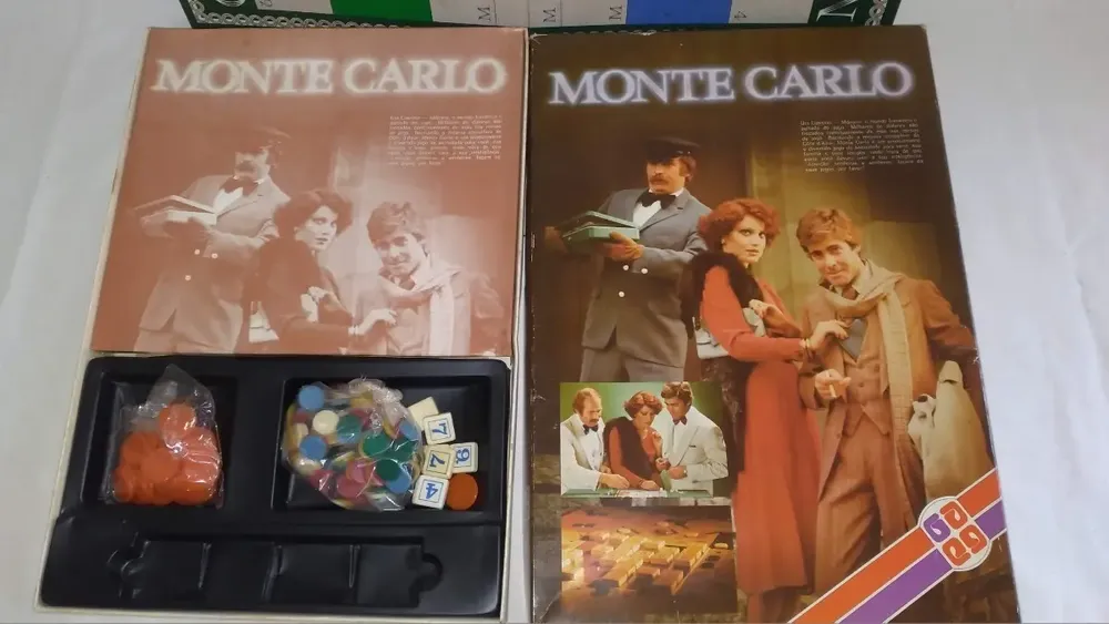 Jogo De Tabuleiro Monte Carlo Da Grow Dos Anos 70 Incompleto