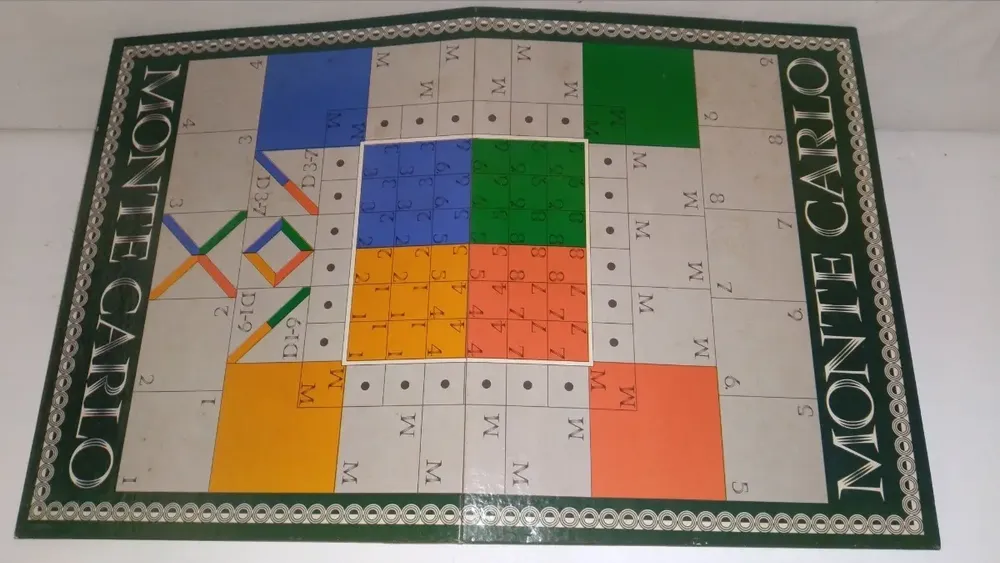 Jogo De Tabuleiro Monte Carlo Da Grow Dos Anos 70 Incompleto - Imagem 5