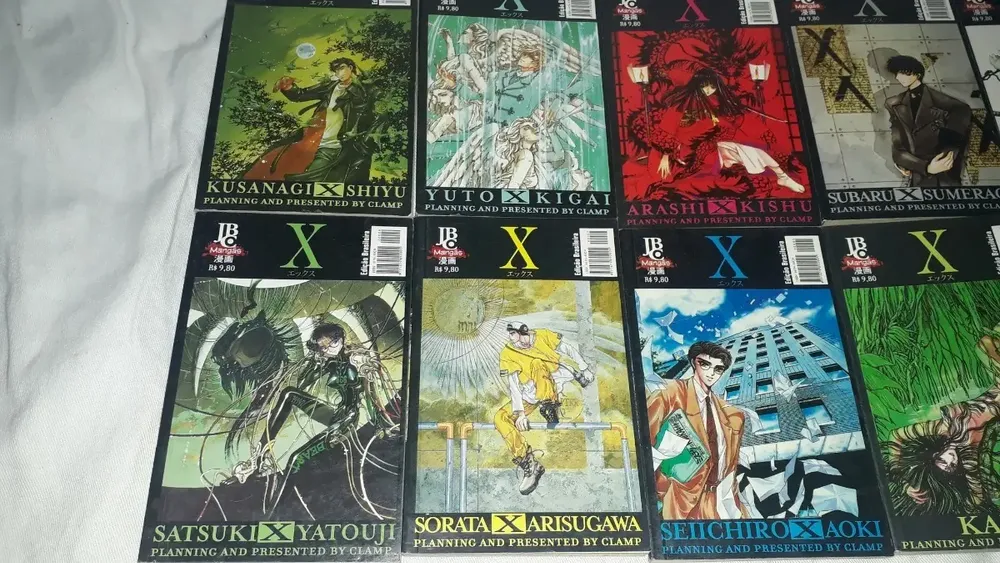 Lote Com 10 Quadrinhos Mangá X Clamp Dos Anos 90 Usados - Imagem 7