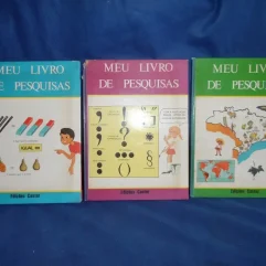 Rara Coleção Meu Livro De Pesquisas 3 Volumes Dos Anos 70