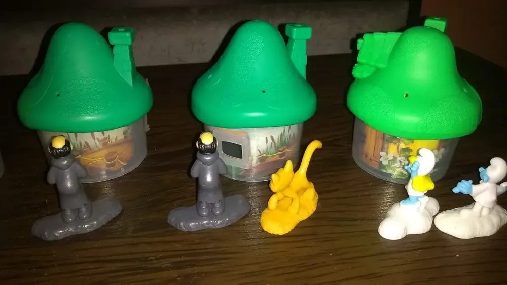 Smurfs Vila Perdida Mc Donalds Lote C/ 6 Casas E 10 Bonecos - Imagem 8