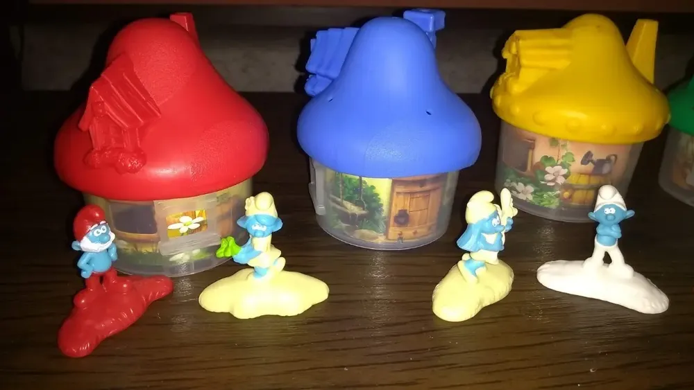Smurfs Vila Perdida Mc Donalds Lote C/ 6 Casas E 10 Bonecos - Imagem 4