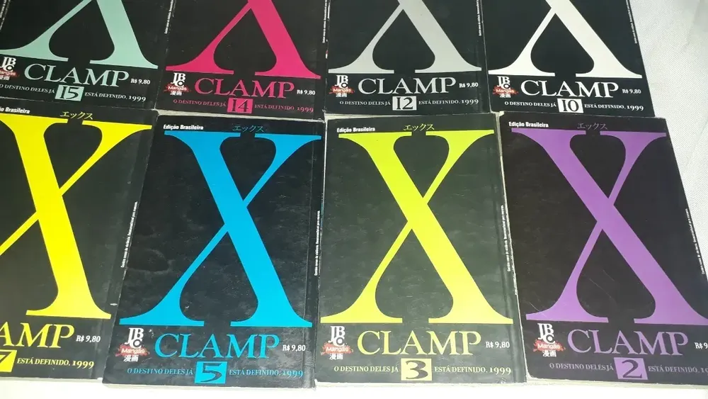 Lote Com 10 Quadrinhos Mangá X Clamp Dos Anos 90 Usados - Imagem 13