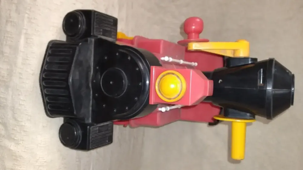 Trenzinho Estrela Vermelho Manivela Anos 80 Com Defeito 48cm - Imagem 2