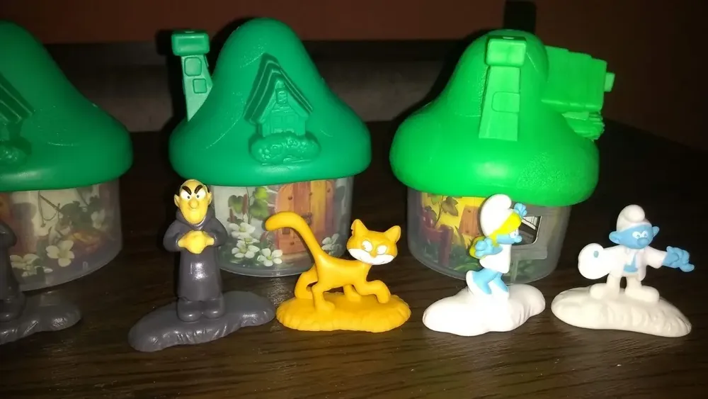 Smurfs Vila Perdida Mc Donalds Lote C/ 6 Casas E 10 Bonecos - Imagem 6